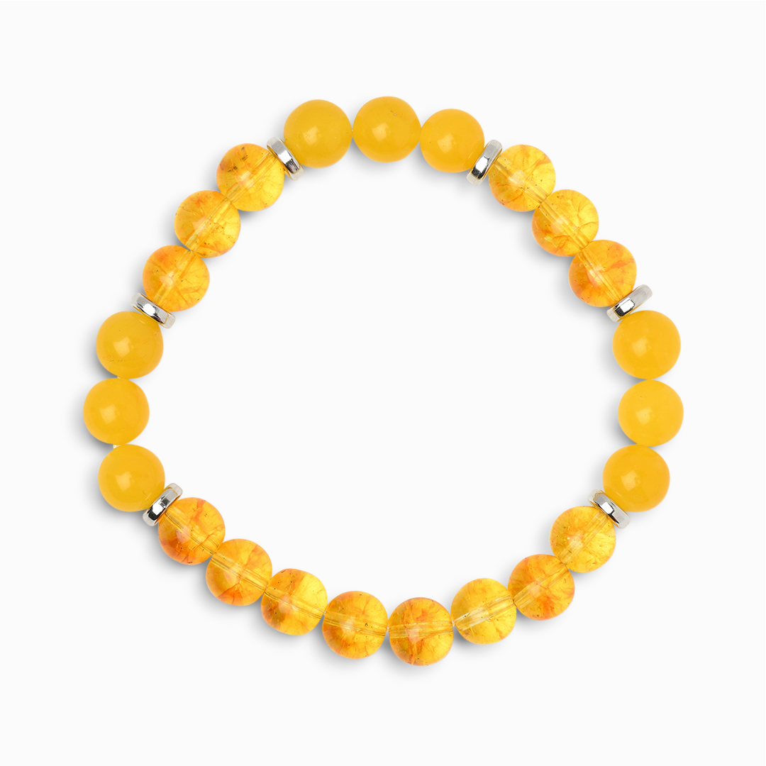 Citrine & Yellow Agate 'Optimistic Glow' Bracelet