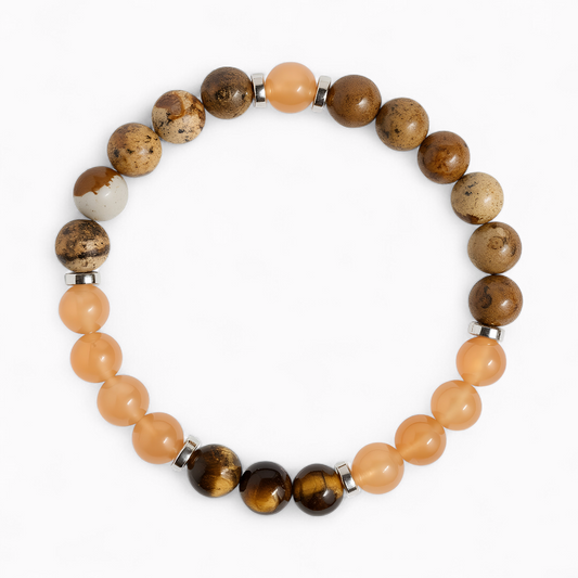 Tiger's Eye & Orange Chalcedony 'Empowerment' Bracelet