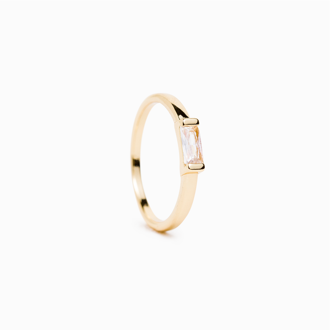 Clear Quartz 'Halo' Ring