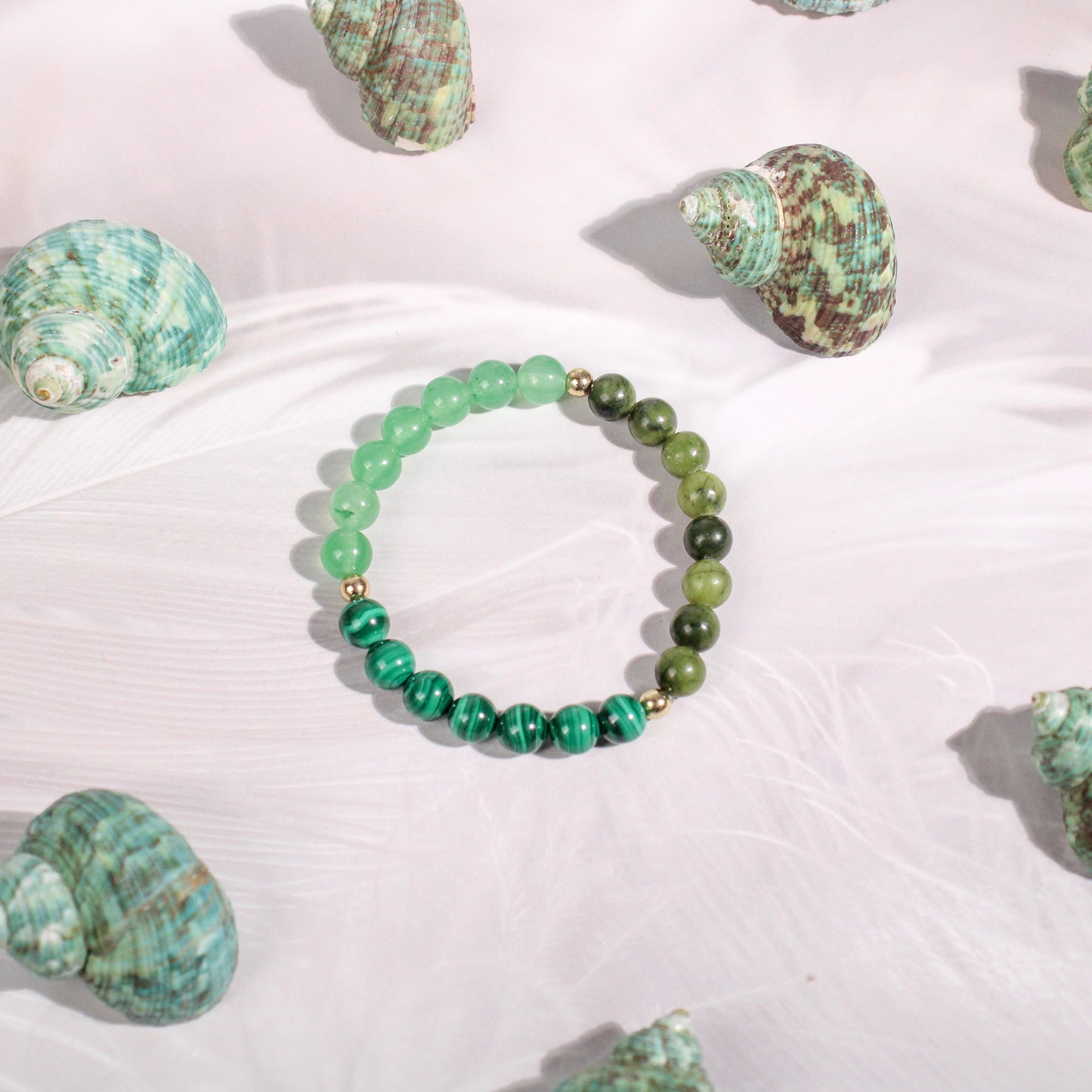 Malachite & Jade 'Nature Lover' Bracelet