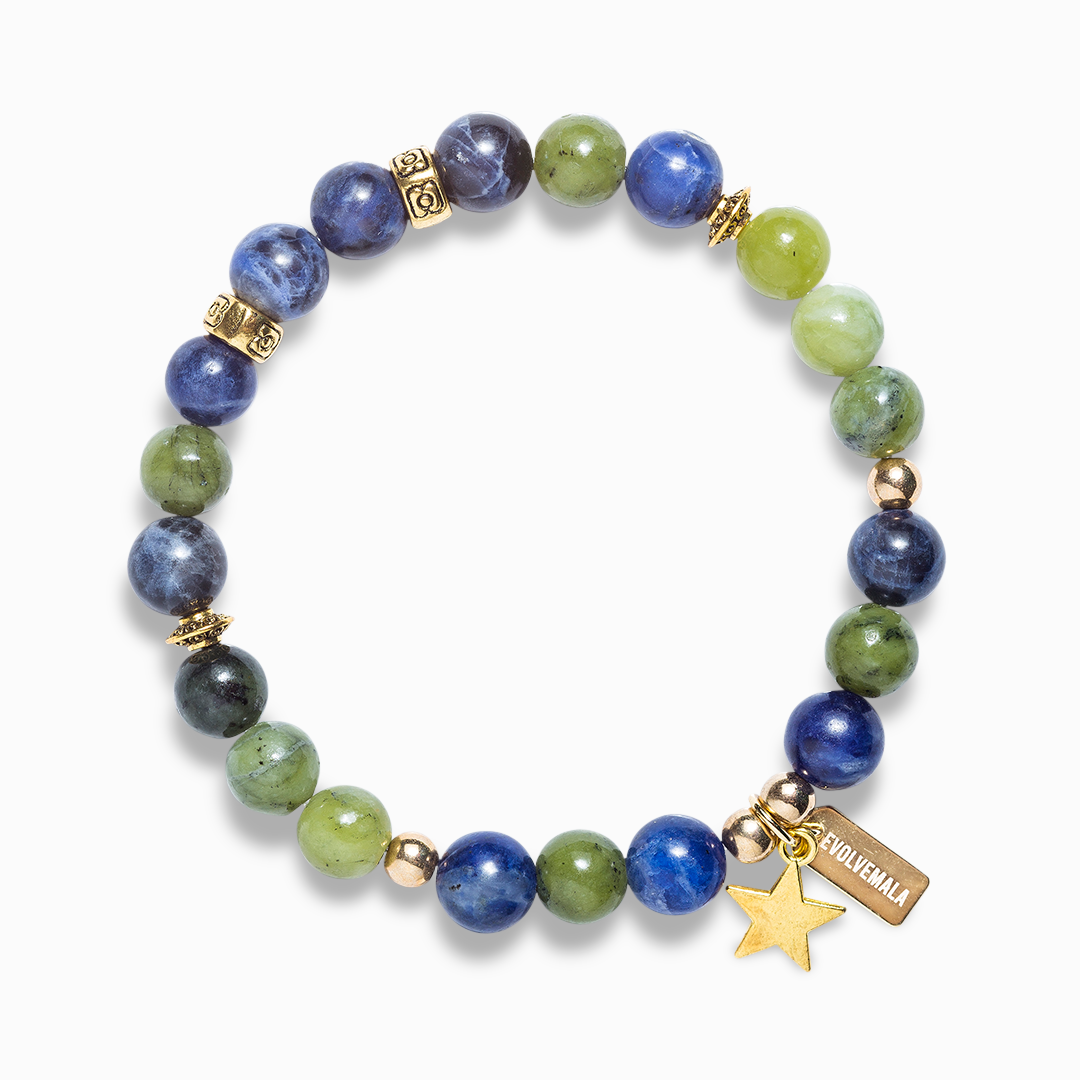 Jade & Sodalite 'Cosmos' Bracelet