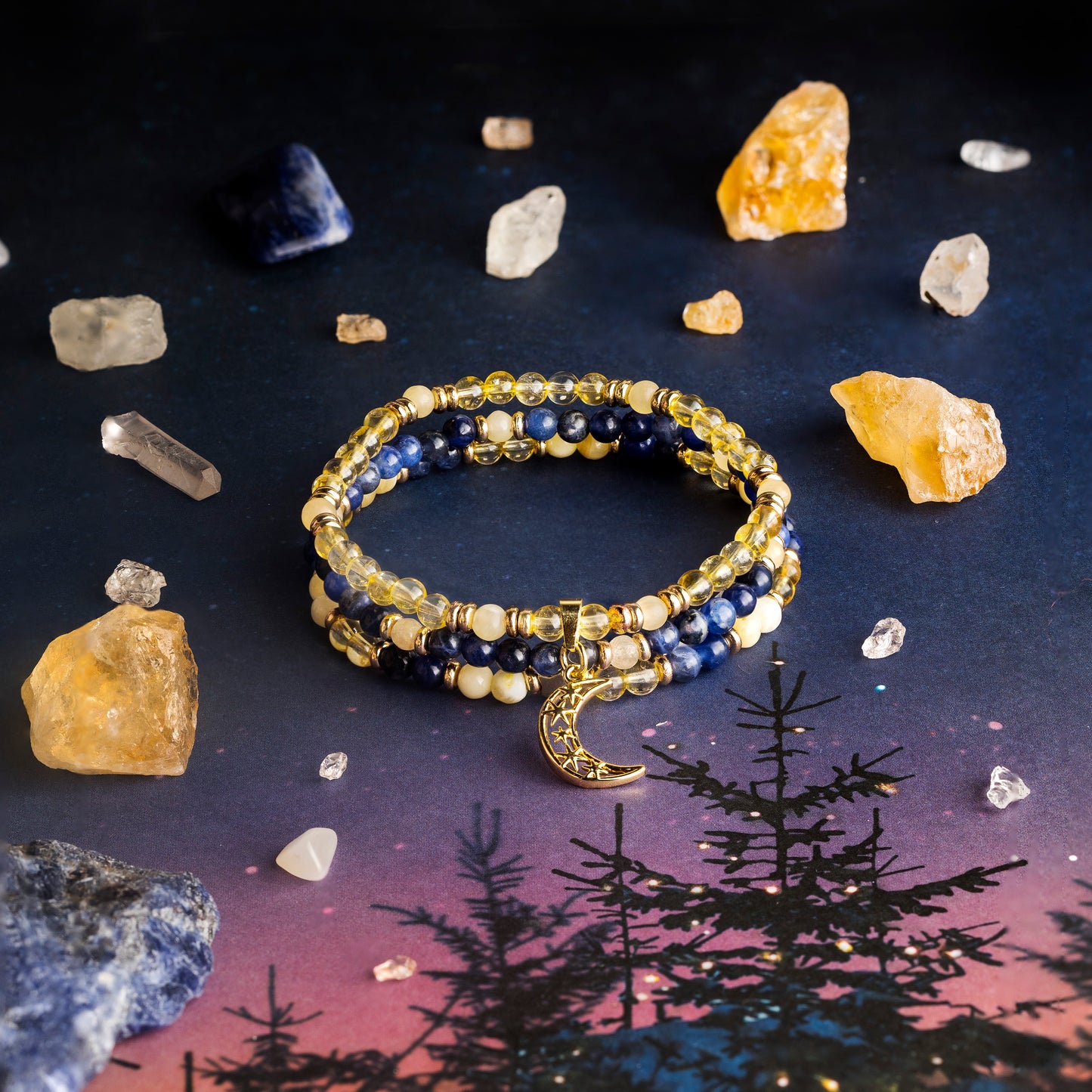 'Moon Child' Mini Gemstone Stack