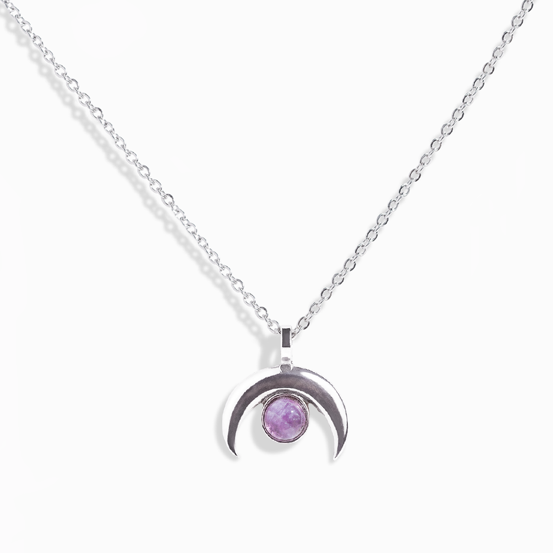 Amethyst Moon Necklace
