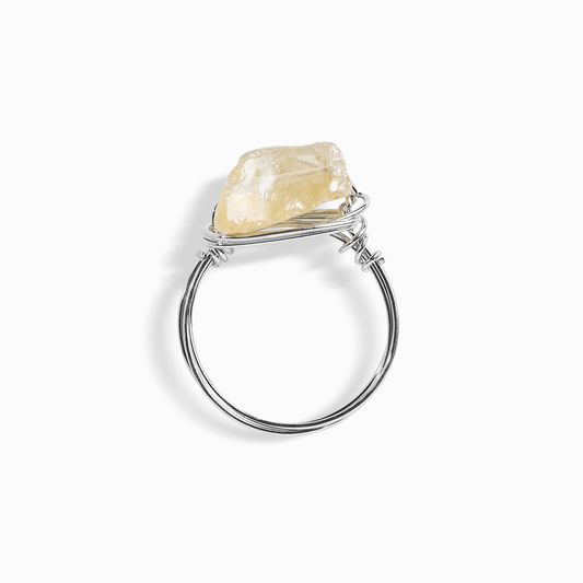 Citrine Wire Wrapped Ring