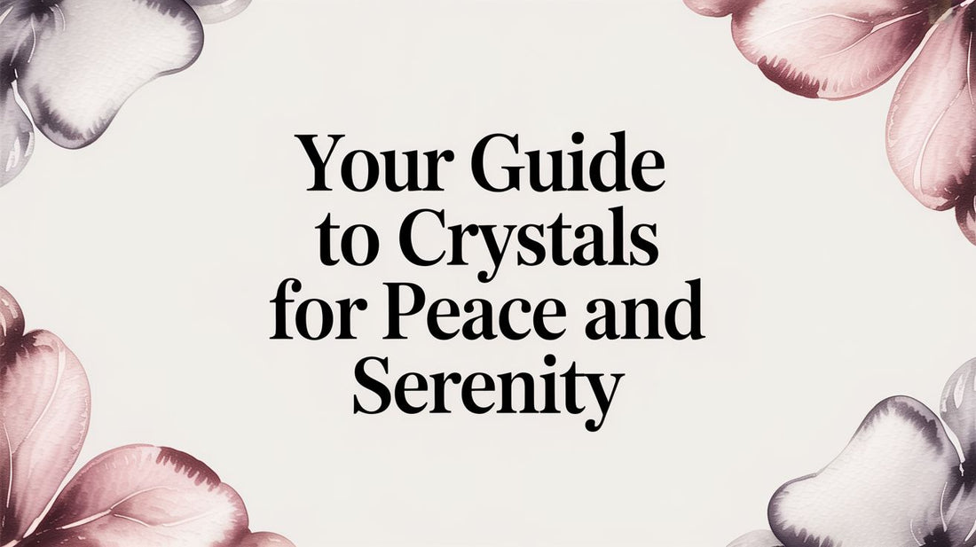 Your Guide to Crystals for Peace and Serenity