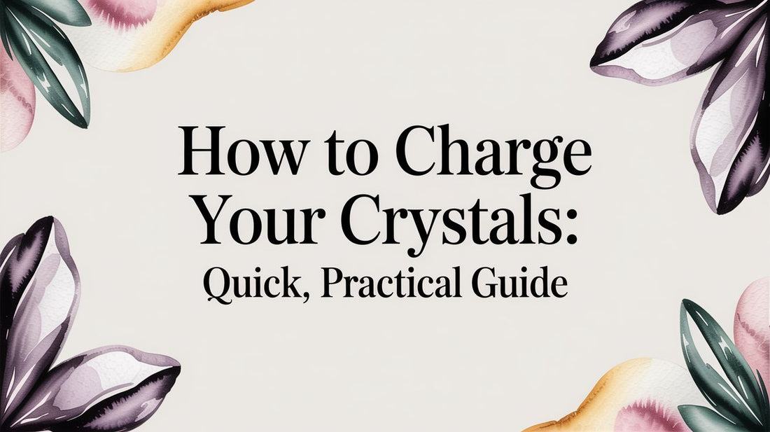 how to charge your crystals: quick, practical guide