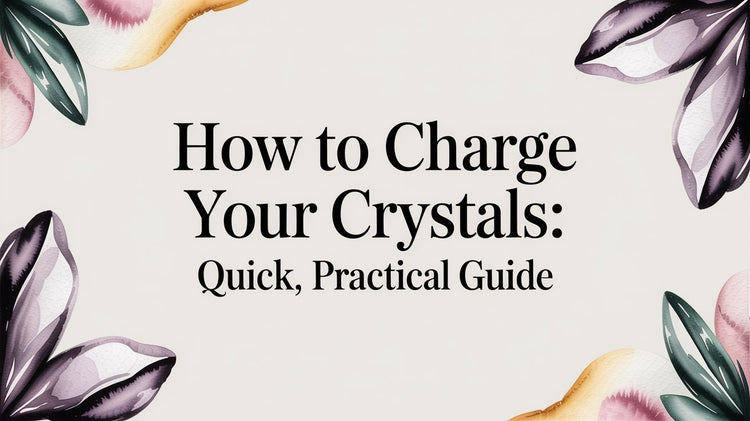 how to charge your crystals: quick, practical guide