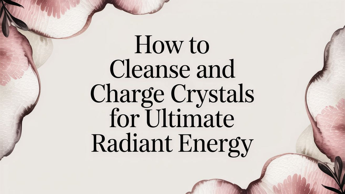 How to Cleanse and Charge Crystals for Ultimate Radiant Energy