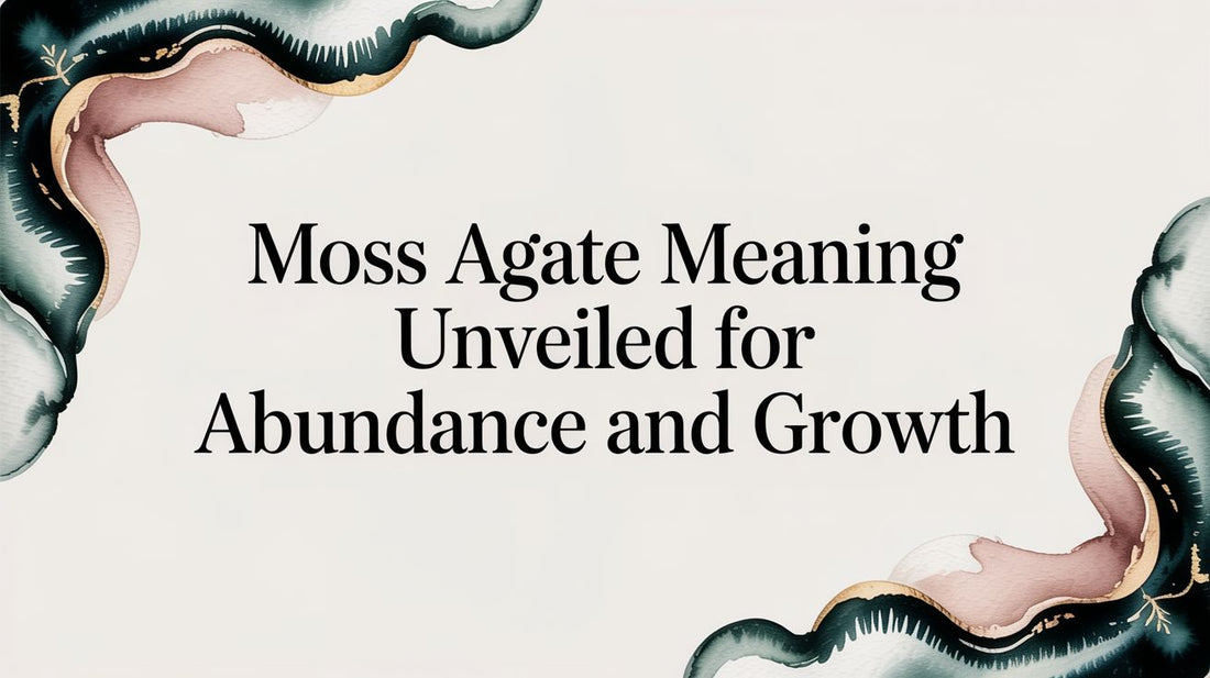 Moss Agate Meaning Unveiled for Abundance and Growth