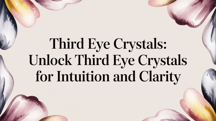 Third Eye Crystals: Unlock third eye crystals for intuition and clarity