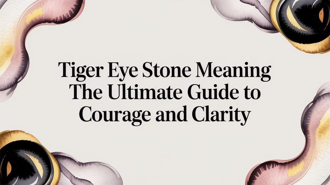 Tiger Eye Stone Meaning The Ultimate Guide to Courage and Clarity