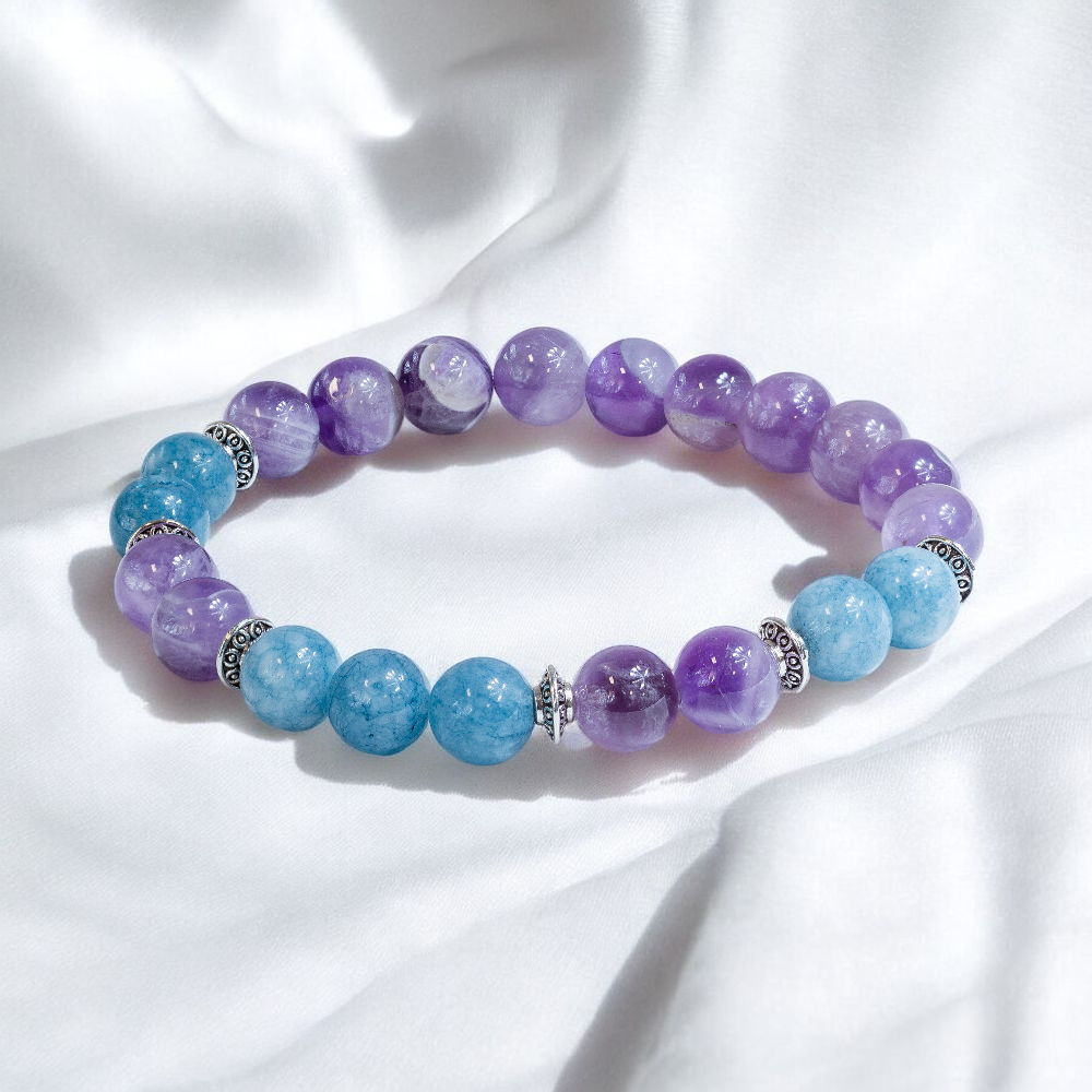 Amethyst & Aquamarine 'Cleansing' Bracelet