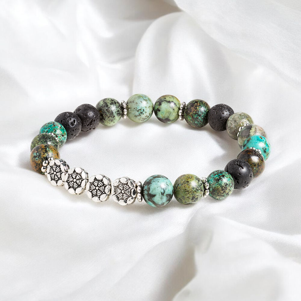 African Turquoise 'Inspire' Bracelet