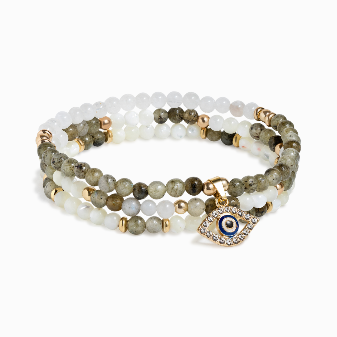 'Lunar Protection' Mini Gemstone Stack