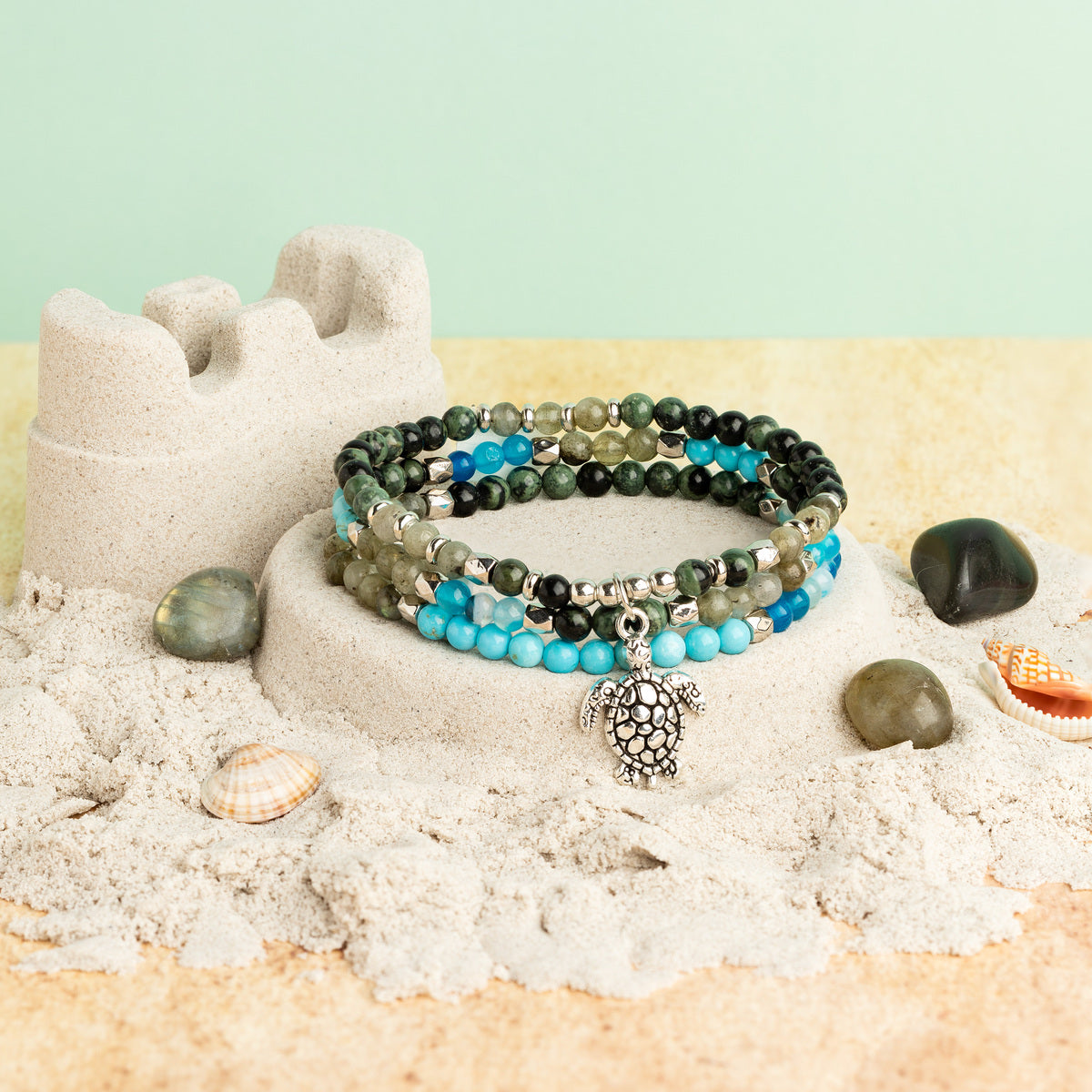 'Mystic Waters' Mini Gemstone Stack