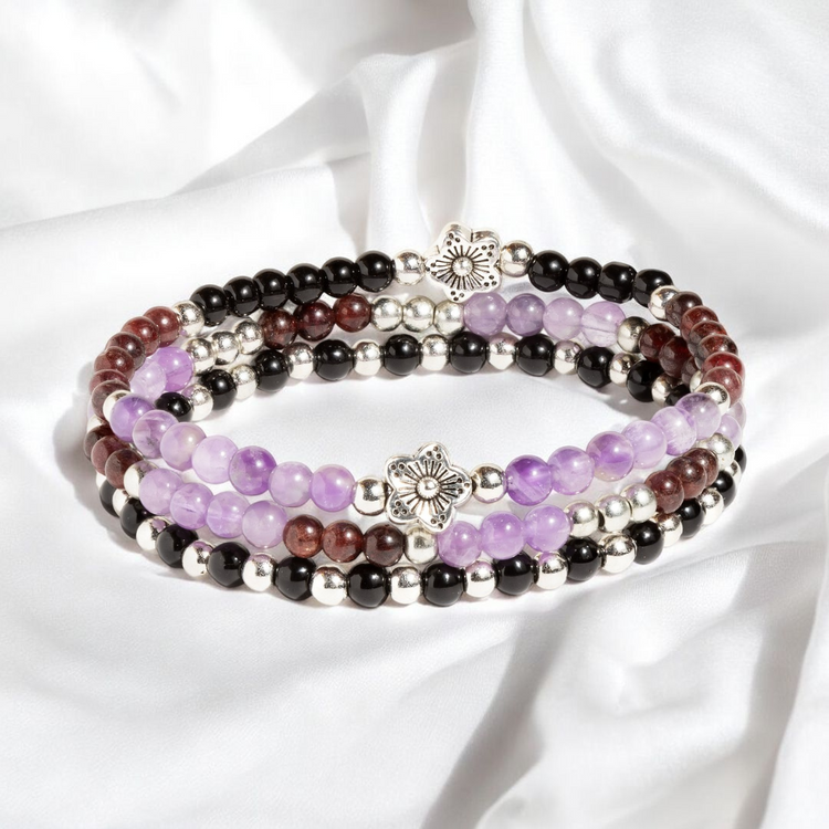 'Inner Strength' Mini Gemstone Stack