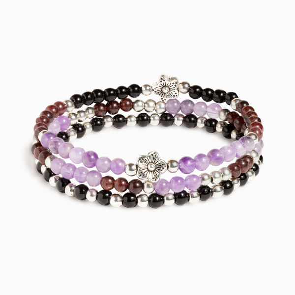 'Inner Strength' Mini Gemstone Stack