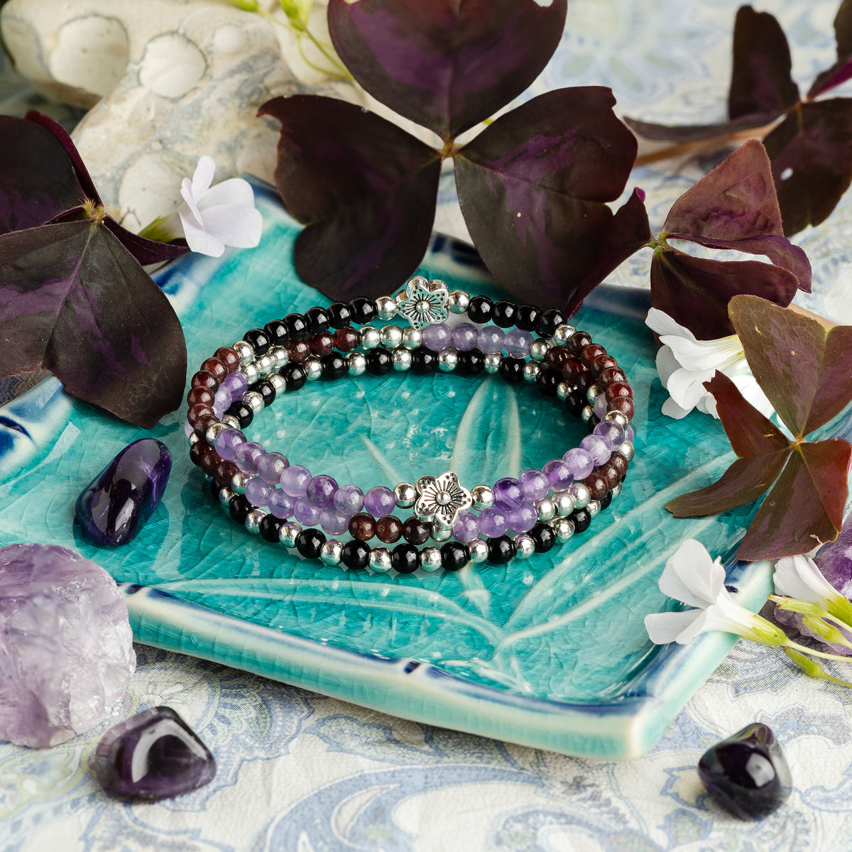 'Inner Strength' Mini Gemstone Stack