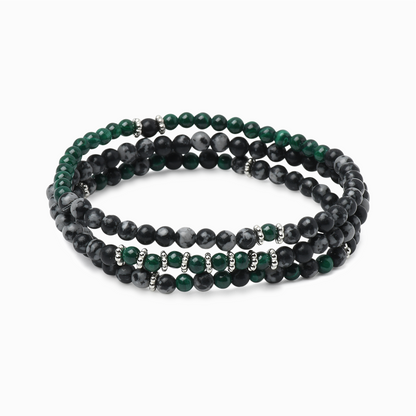 'Grounded Clarity' Mini Gemstone Stack