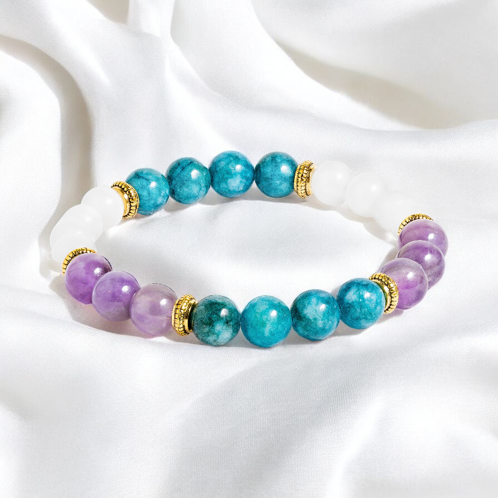 Apatite & Selenite 'Energy Renewal' Bracelet