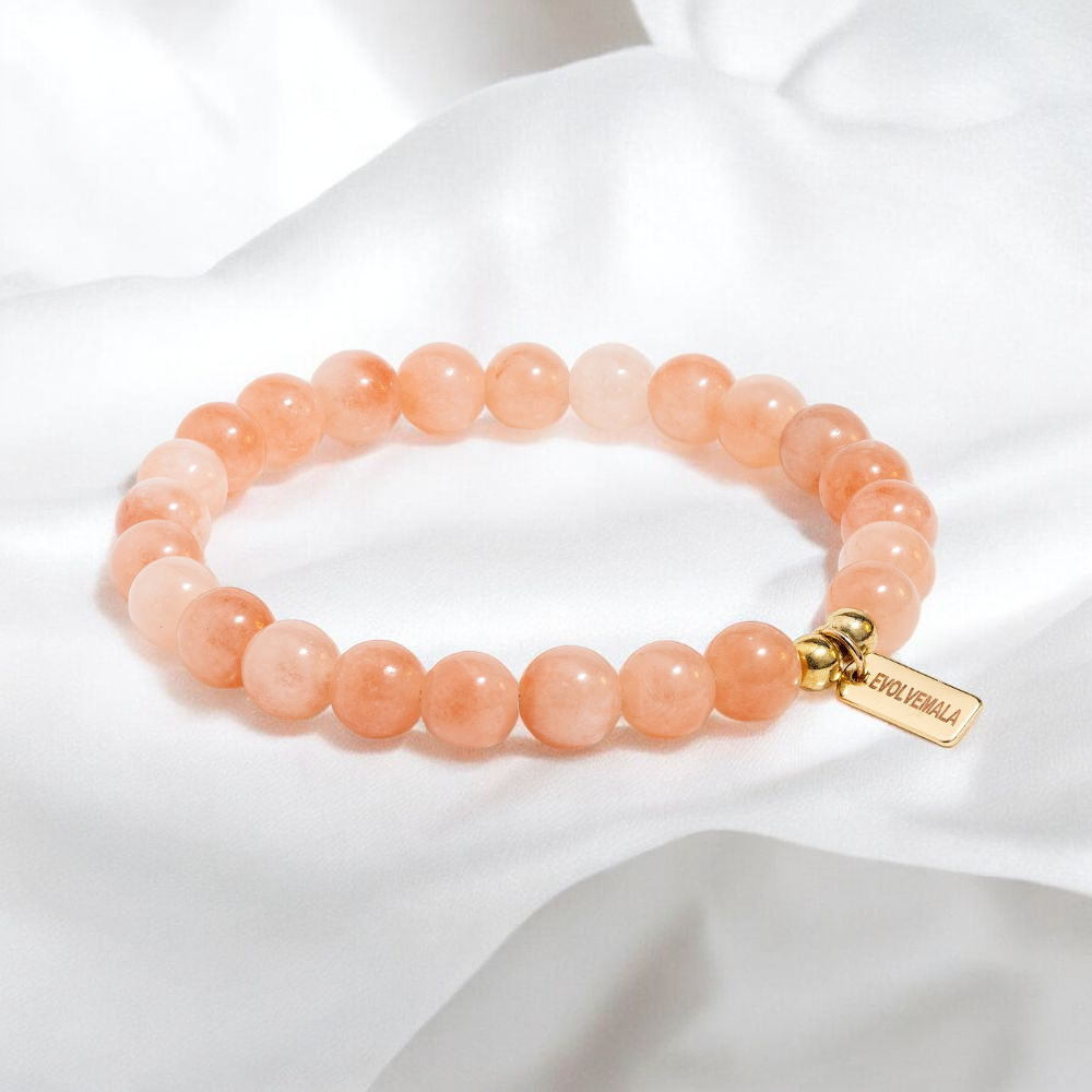 Peach Moonstone 'Soft Dawn' Bracelet