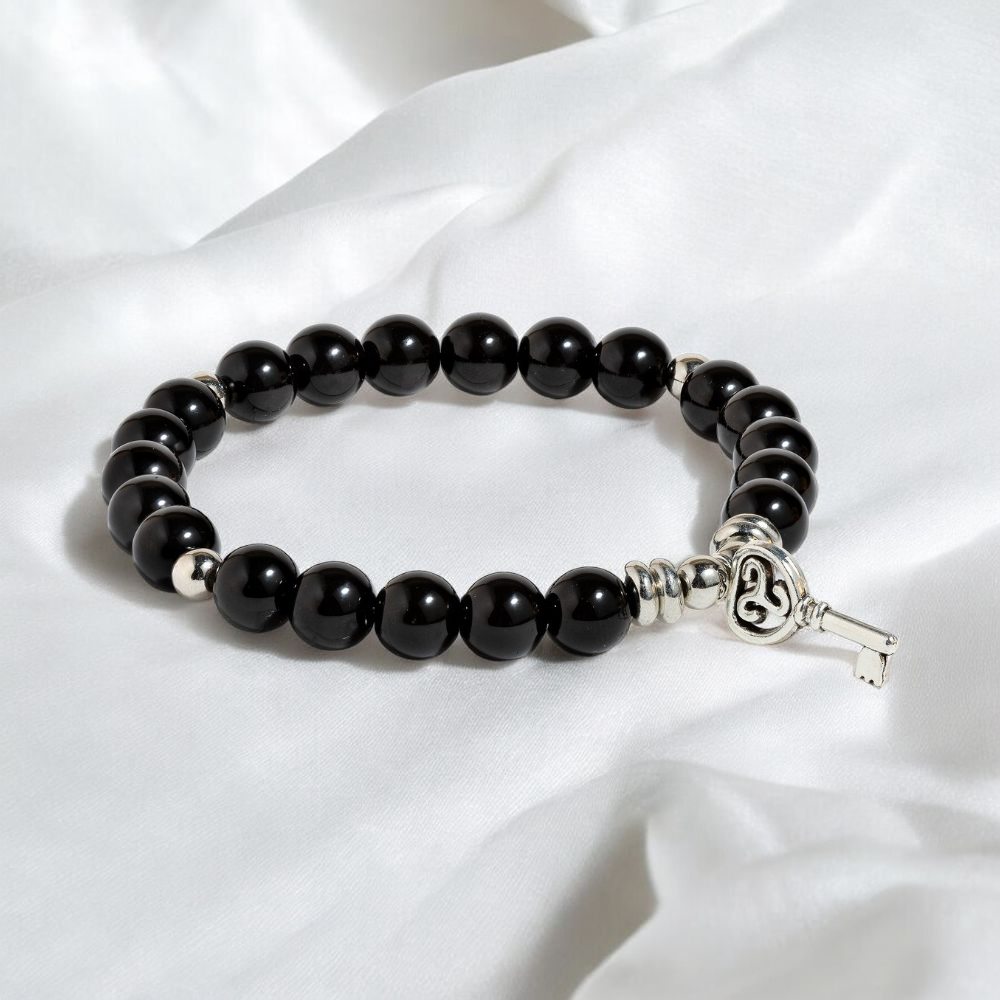 Black Tourmaline 'Key to Courage' Bracelet