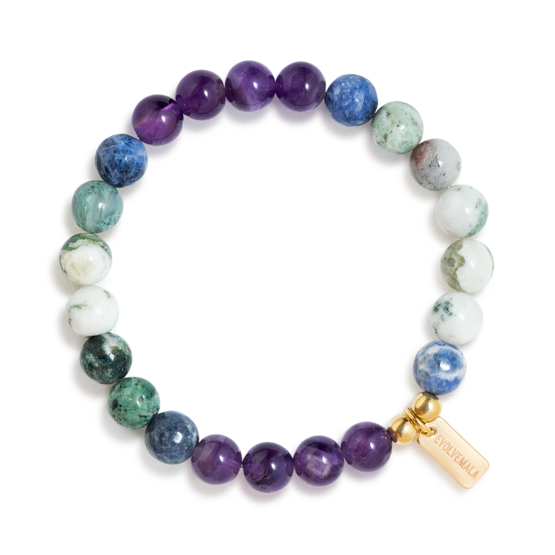 Sodalite & Amethyst 'Deep Reflection' Bracelet