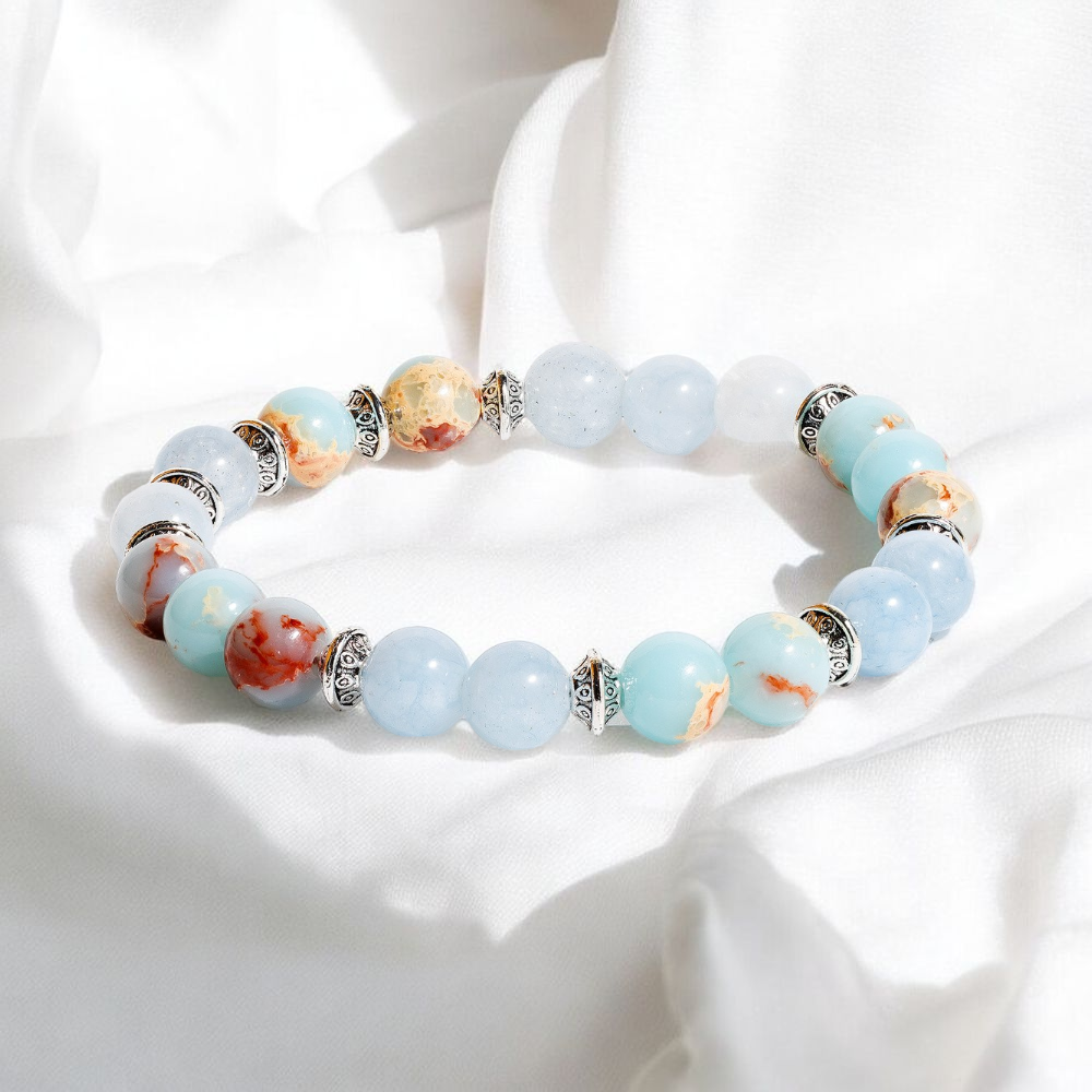 Aqua Terra Jasper & Aquamarine 'Ocean Whisper' Bracelet