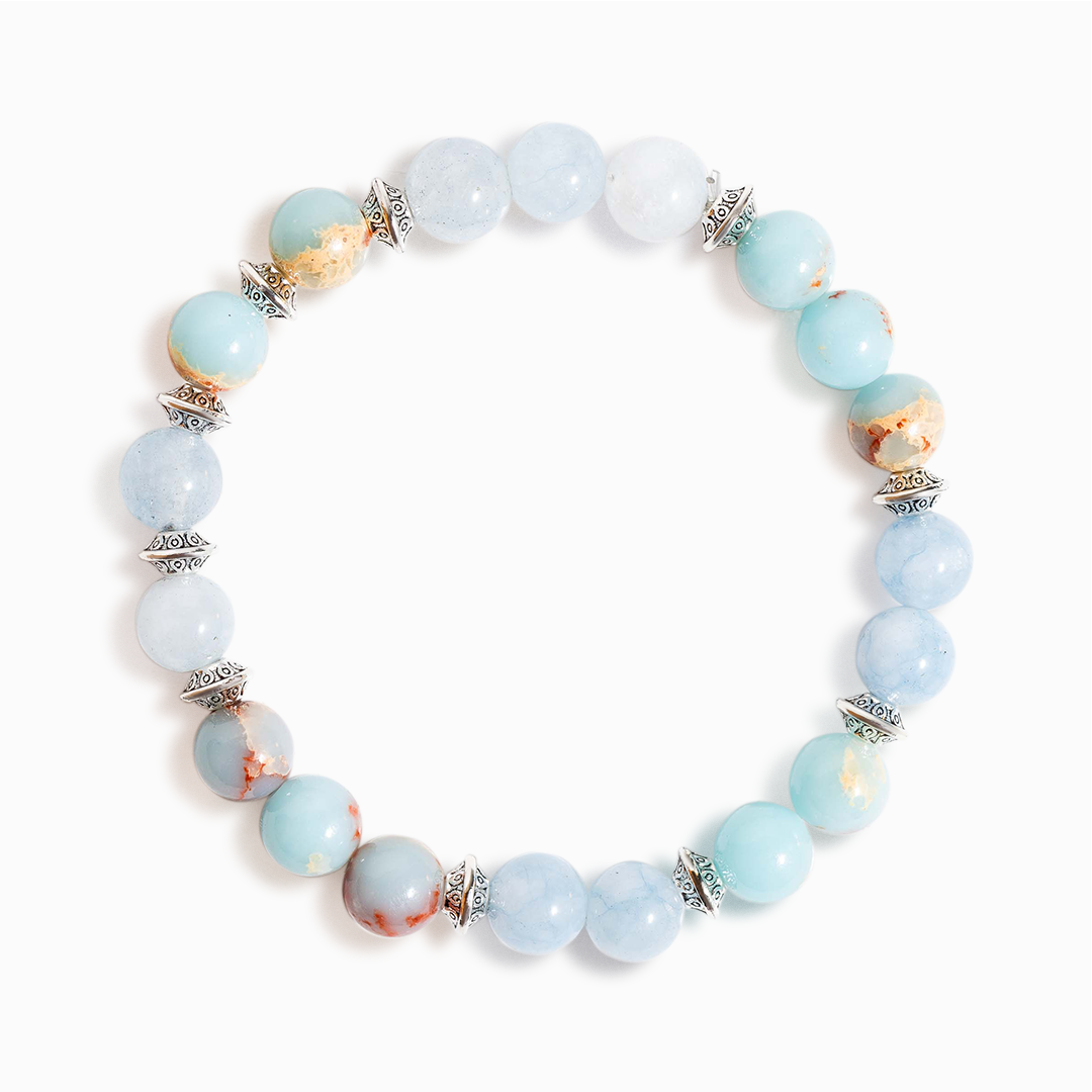 Aqua Terra Jasper & Aquamarine 'Ocean Whisper' Bracelet