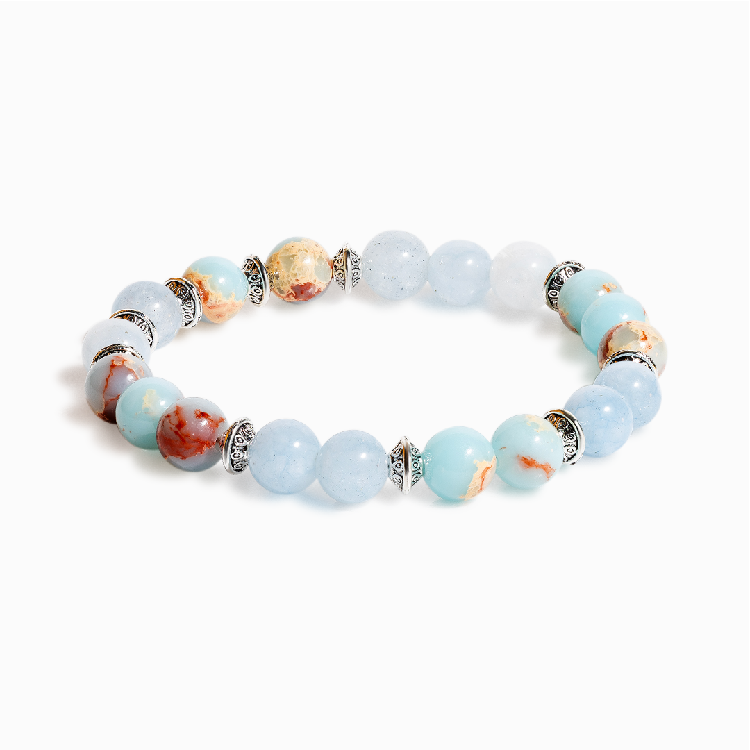 Aqua Terra Jasper & Aquamarine 'Ocean Whisper' Bracelet