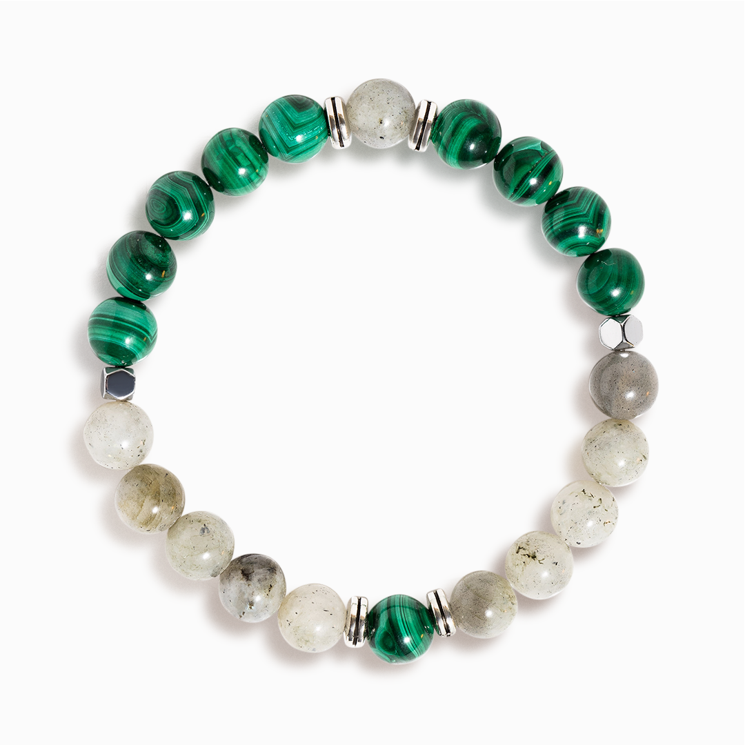 Malachite & Labradorite 'Mystical Harmony' Bracelet