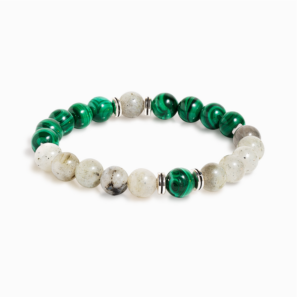 Malachite & Labradorite 'Mystical Harmony' Bracelet