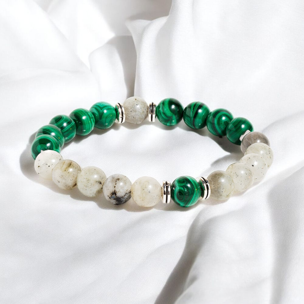 Malachite & Labradorite 'Mystical Harmony' Bracelet