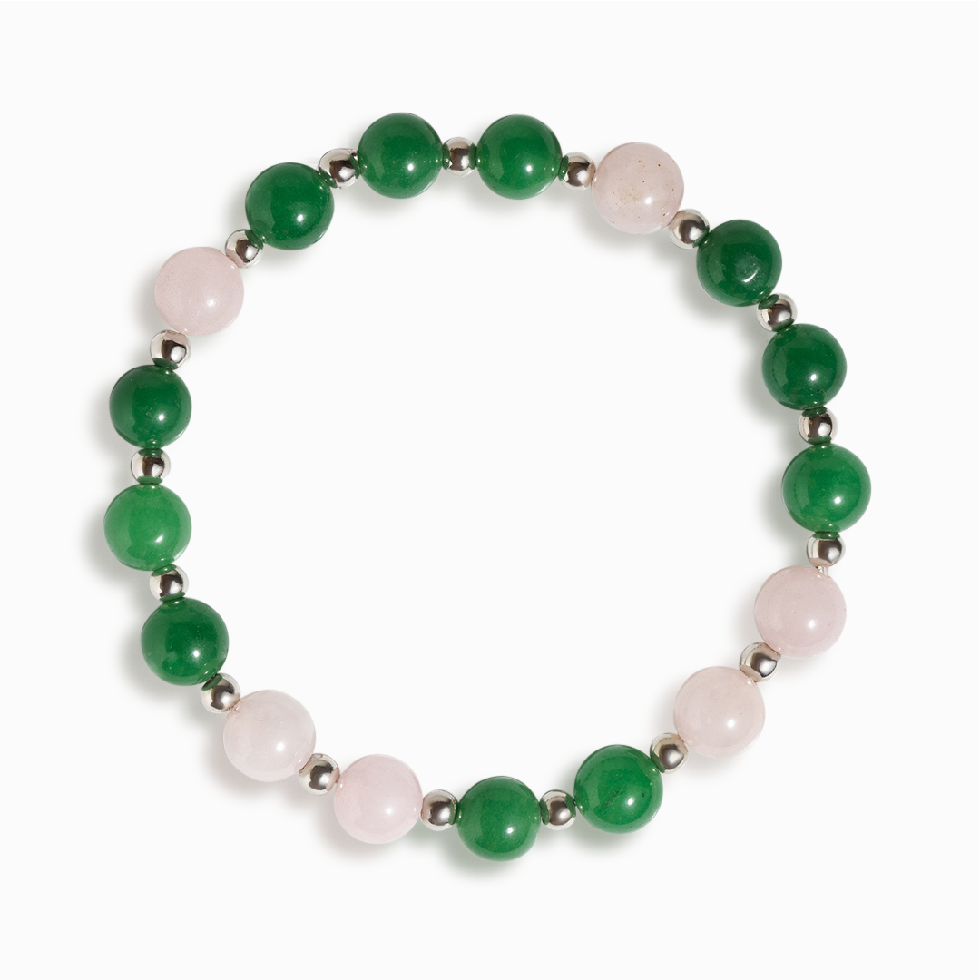 Green Aventurine & Rose Quartz 'Joyful Spirit' Bracelet