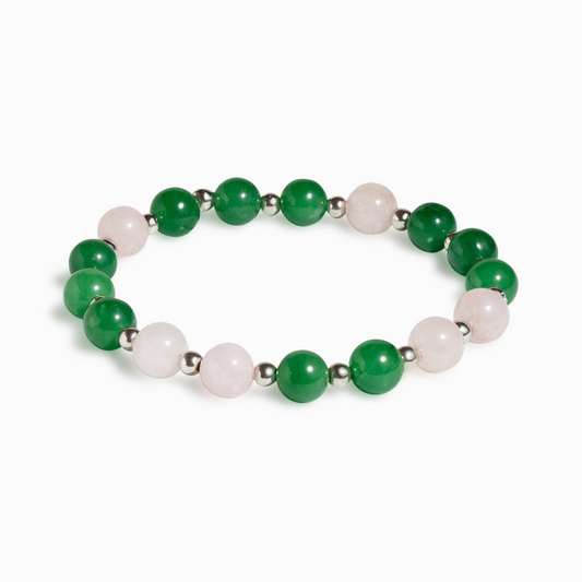 Green Aventurine & Rose Quartz 'Joyful Spirit' Bracelet