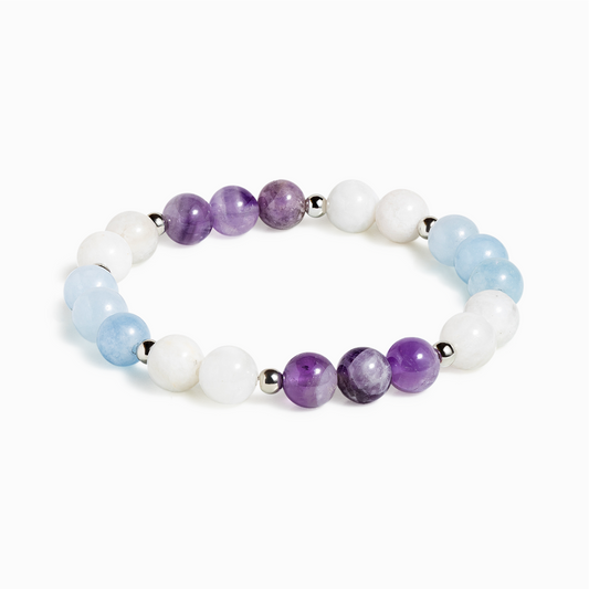 Aquamarine & Amethyst 'Empowerment' Bracelet