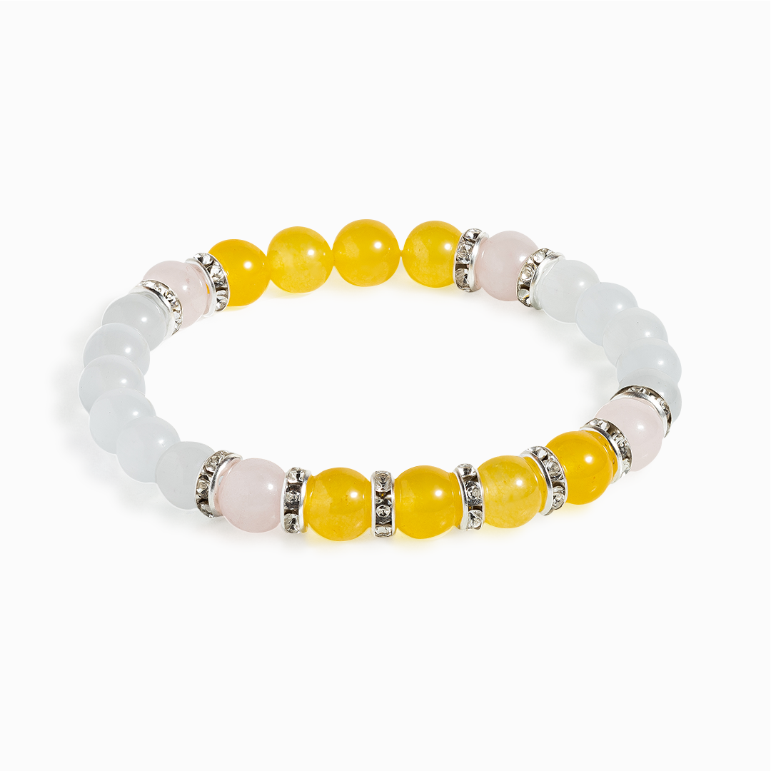 Orange Aventurine & Selenite 'Golden Glow' Bracelet