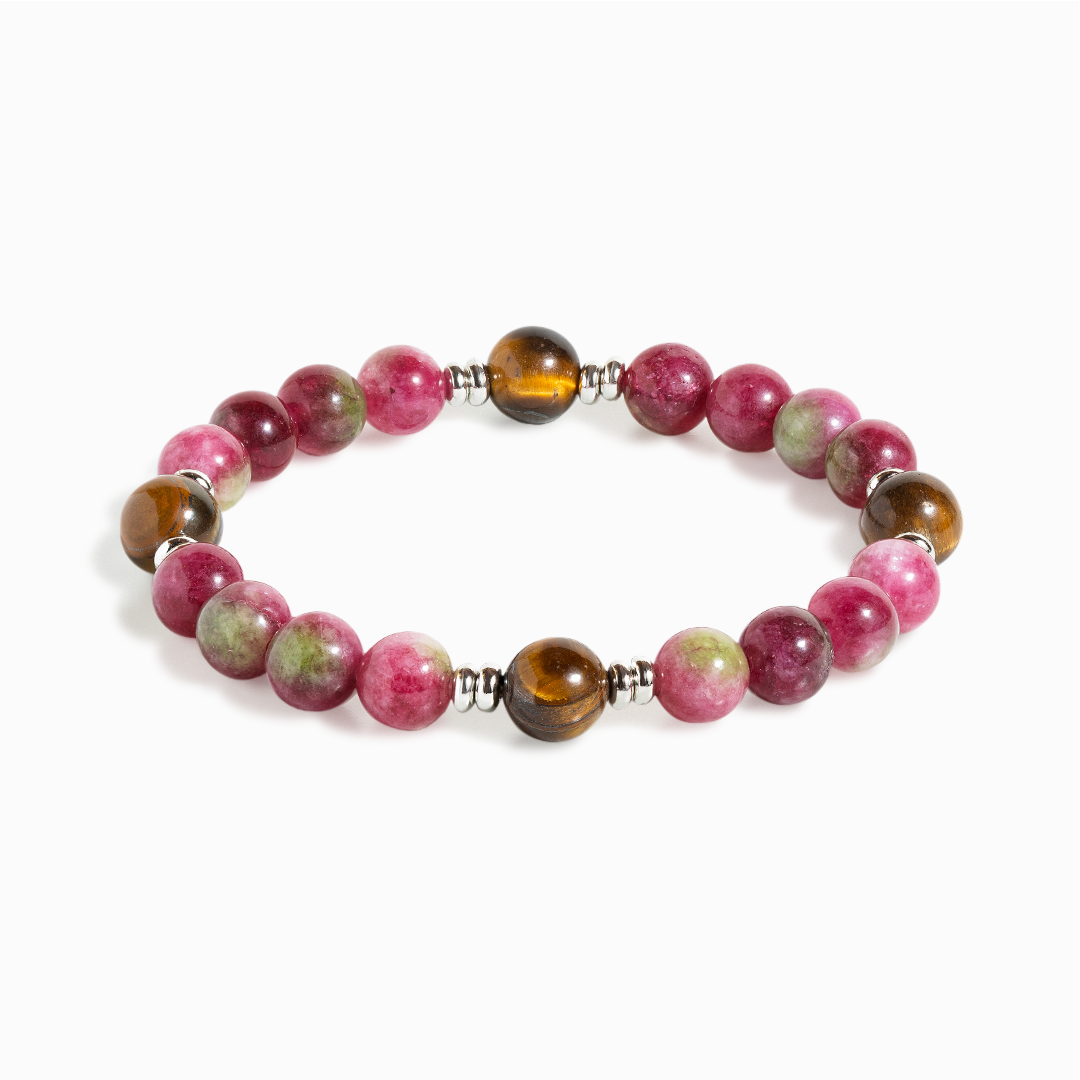 Watermelon Tourmaline 'Strength & Splendor' Bracelet