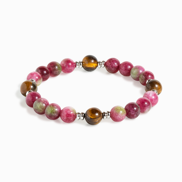 Watermelon Tourmaline 'Strength & Splendor' Bracelet