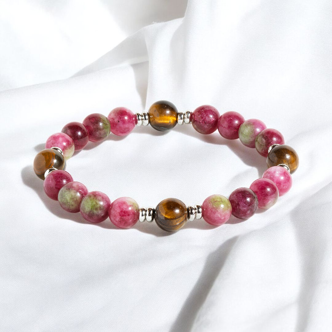 Watermelon Tourmaline 'Strength & Splendor' Bracelet