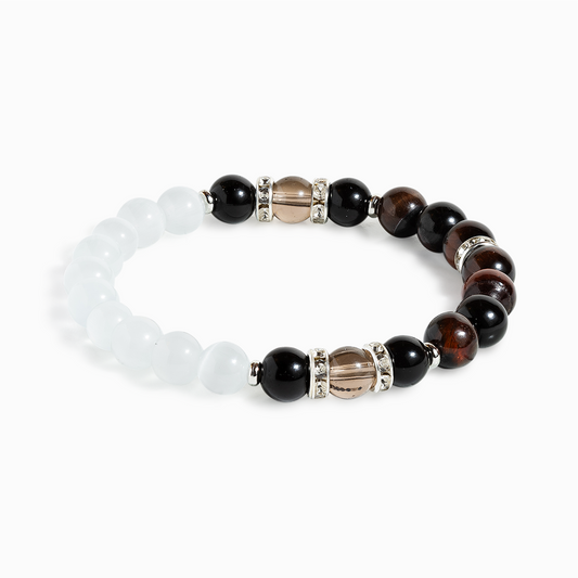 Red Tiger's Eye & Smoky Quartz 'Energized Grace' Bracelet