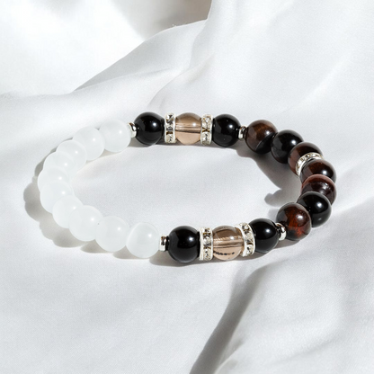 Red Tiger's Eye & Selenite 'Energized Grace' Bracelet
