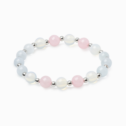 Opalite & Selenite 'Ethereal Calm' Bracelet