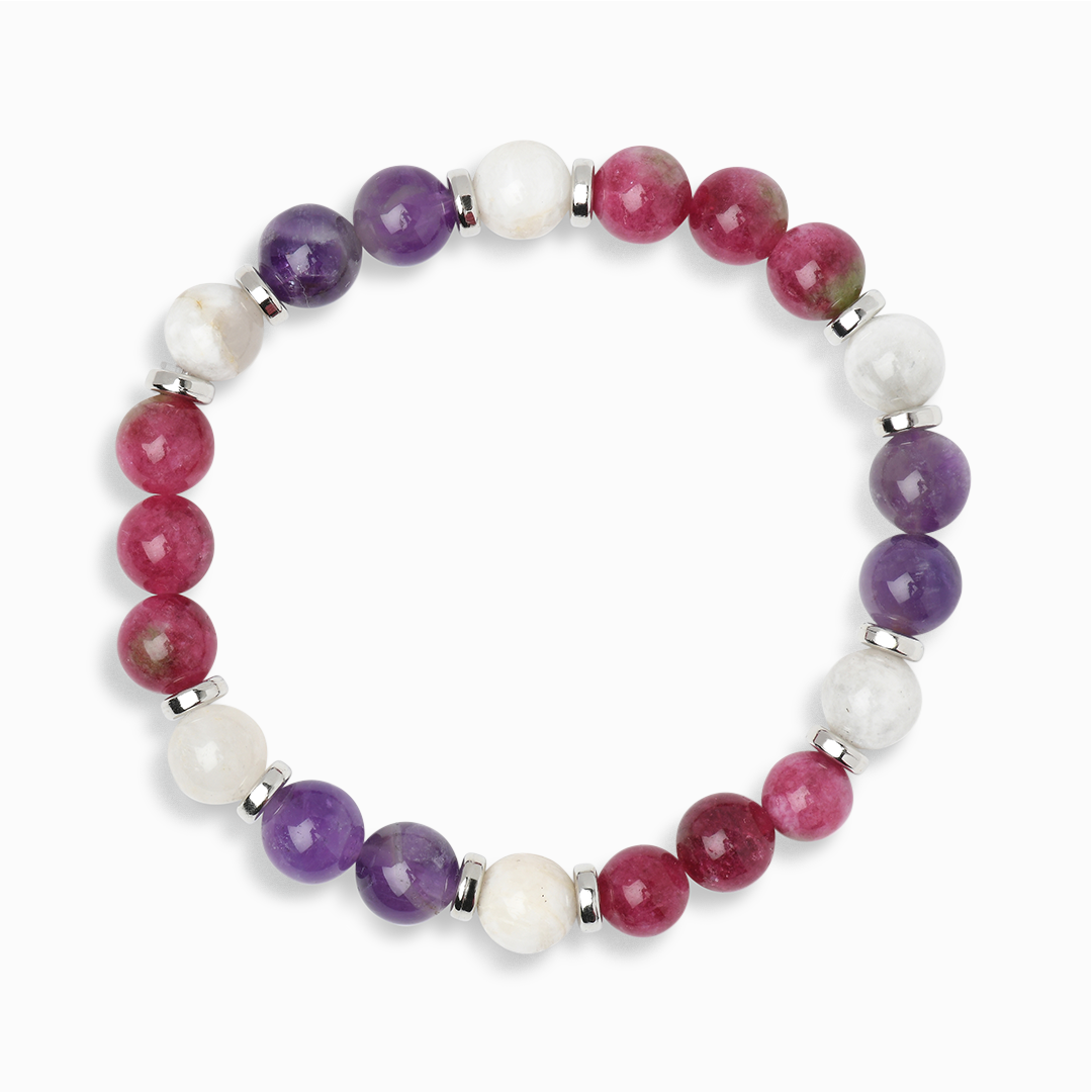 Amethyst & Moonstone 'Dreamscape' Bracelet