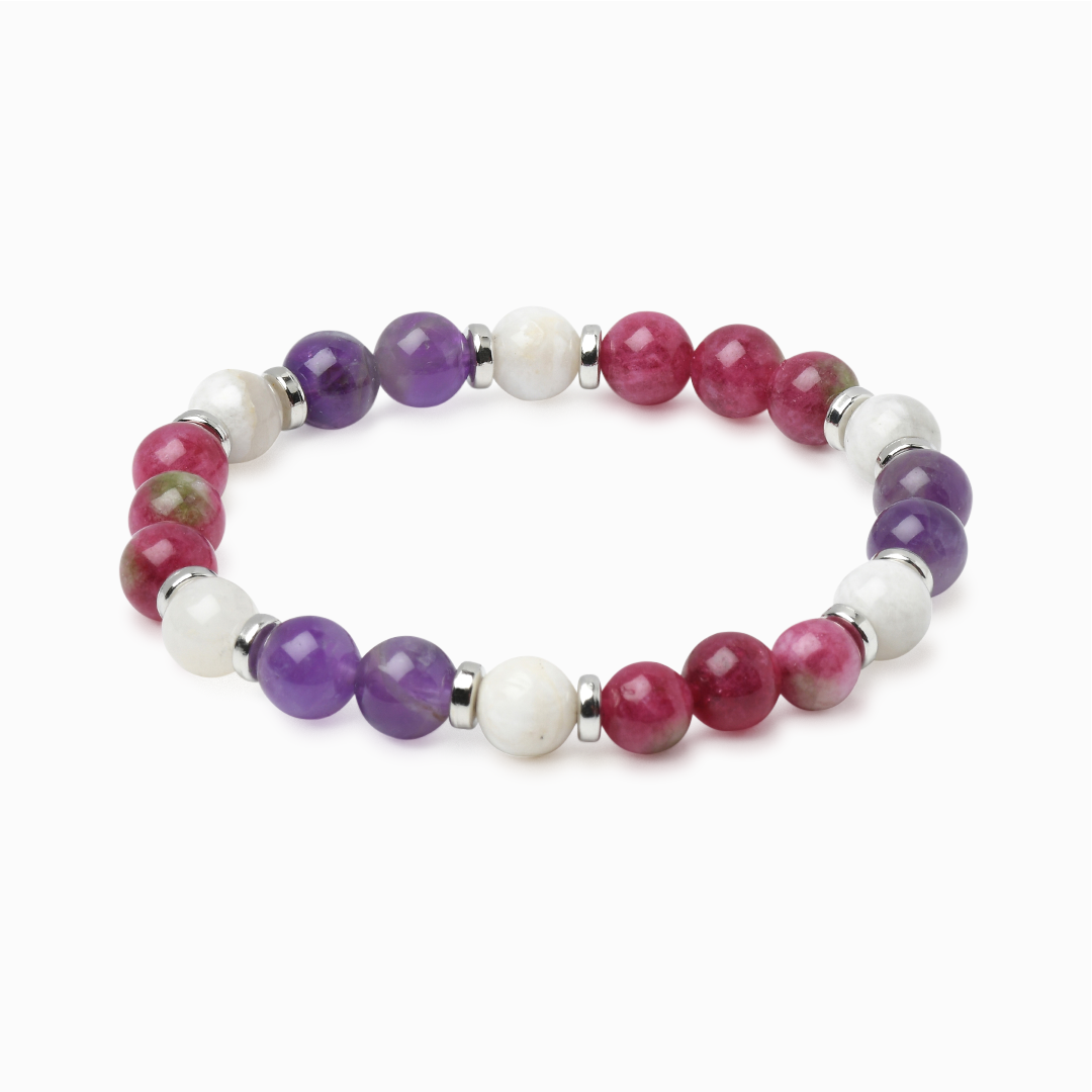 Amethyst & Moonstone 'Dreamscape' Bracelet