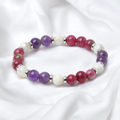 Amethyst & Moonstone 'Dreamscape' Bracelet