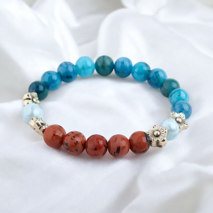 Apatite & Red Jasper 'Dynamic Balance' Bracelet