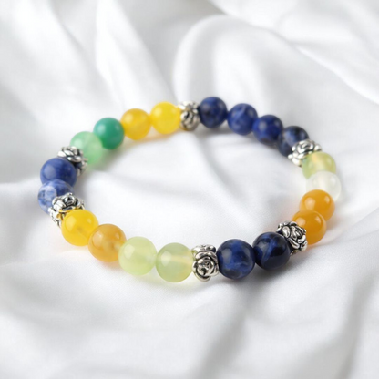 Fluorite & Sodalite 'Calm Focus' Bracelet
