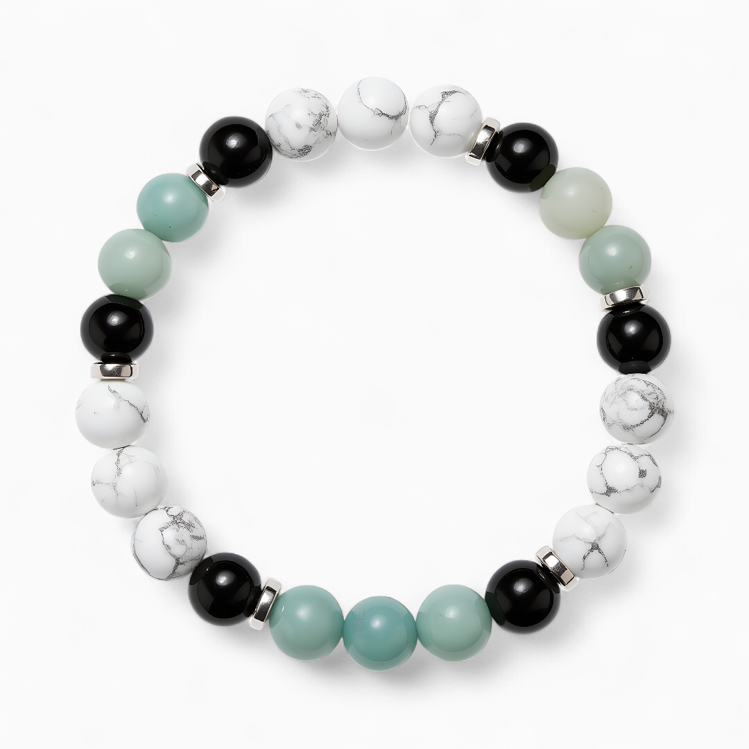 Amazonite & Howlite 'Soothing Shield' Bracelet