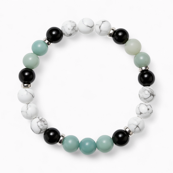 Amazonite & Howlite 'Soothing Shield' Bracelet